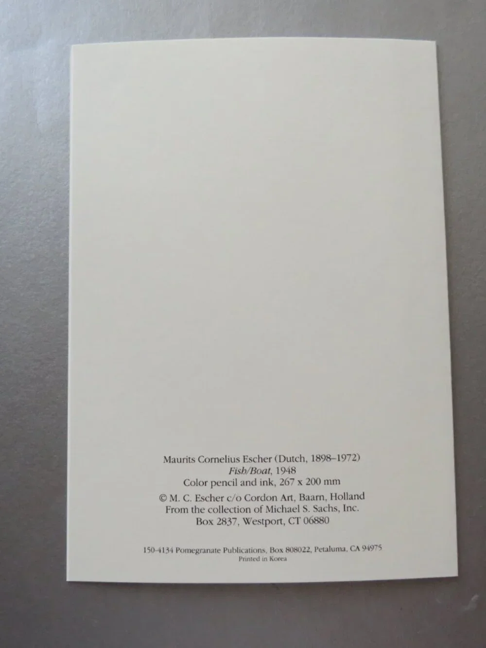 M.C. Escher Works in Color Set of 19 cards Museum Cards With Envelopes 4 Designs